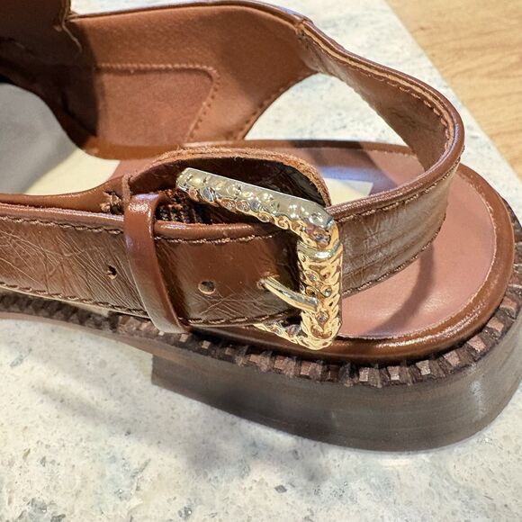 Dolce Vita Women's Hardi Slingback Heel Brown Sandal Loafer, casual Size 5.5 - Picture 5 of 7